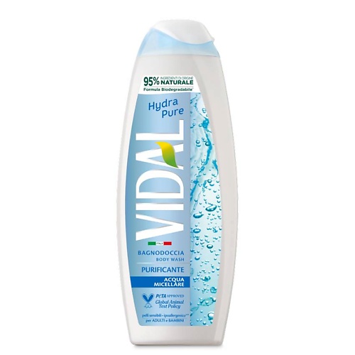 VIDAL Гель для душа Hydrapure Shower Gel 500 524₽