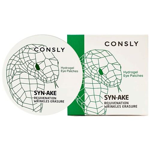 CONSLY Патчи для области вокруг глаз гидрогелевые с пептидом Syn-Ake Hydrogel Eye Patches 1320₽