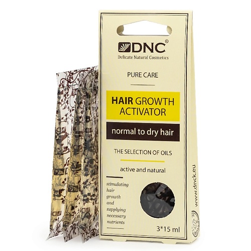 DNC Масло-активатор роста для сухих и нормальных волос The Selection of Oils Hair Growth Activator krassa масло активатор загара spf 50 с рисовых отрубей 150 0