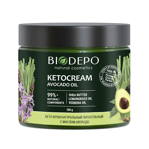 BIODEPO Кето-крем питательный универсальный с маслом авокадо Nourishing Universal Keto-Cream With Avocado Oil крем защитный м solo universal для рук комбинированный 1000 мл 678798