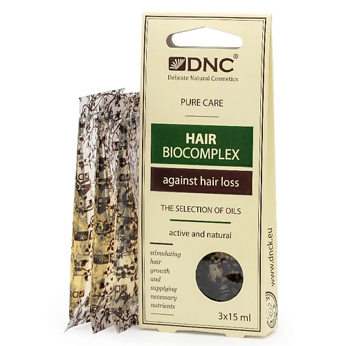 DNC Биокомплекс против выпадения волос The Selection of Oils Hair Biocomplex биокомплекс с лимфодренажным действием 15 мл