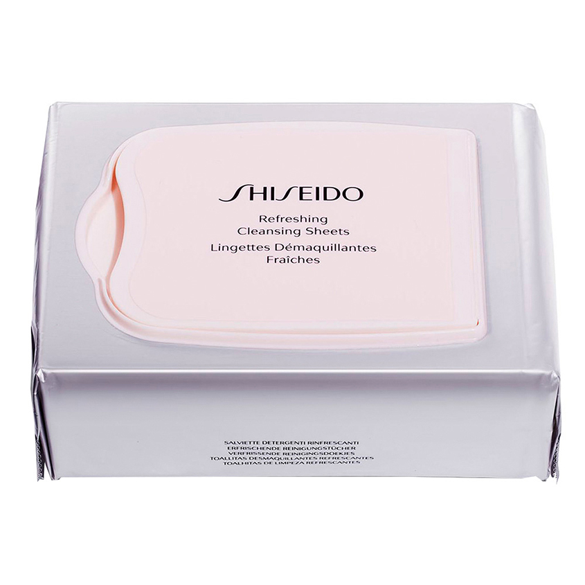 фото Shiseido освежающие очищающие салфетки generic skincare