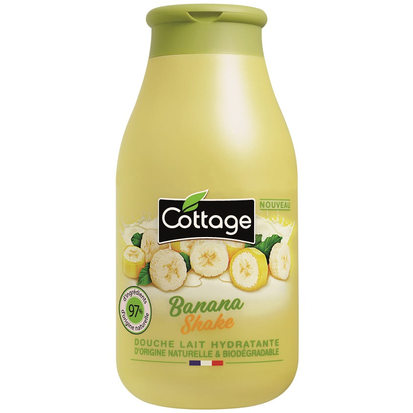 фото Молочко для душа увлажняющее moisturizing shower milk – banana shake cottage