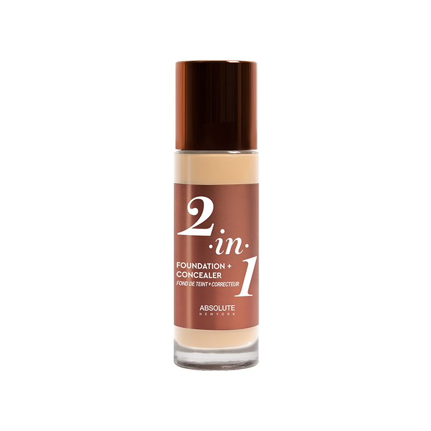 фото Absolute new york тональная основа + консилер 2 в 1 2-in-1 foundation + concealer