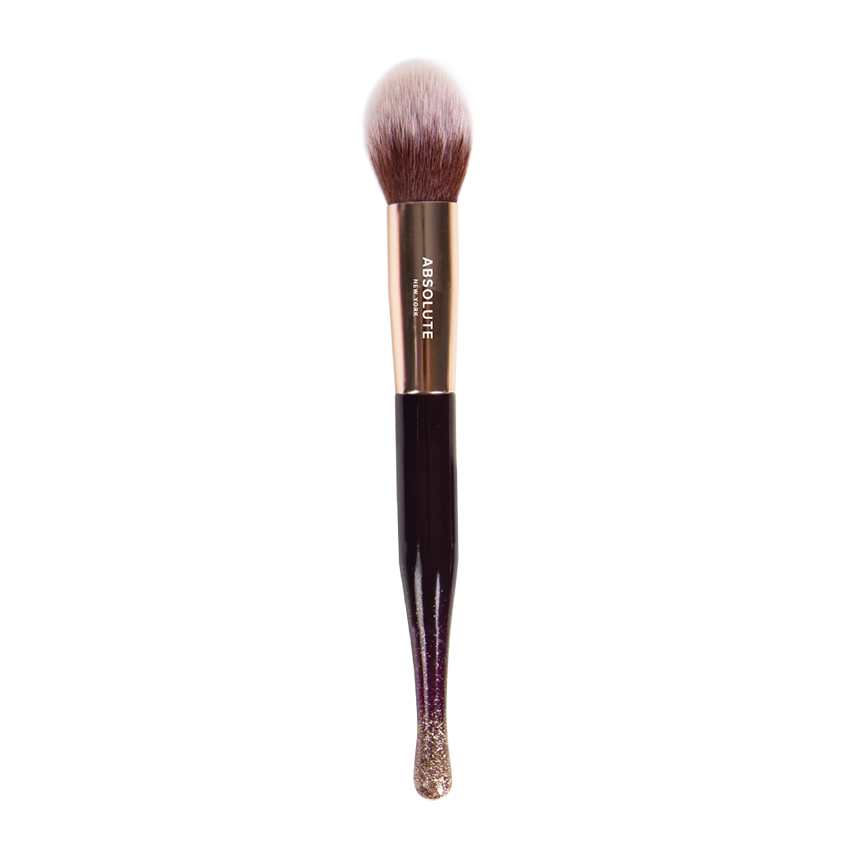 фото Absolute new york кисть косметическая для хайлайтера суженная tapered highlighter brush 10