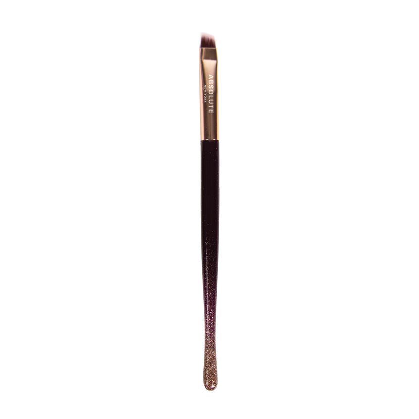 фото Absolute new york кисть косметическая для теней для бровей и подводки flat liner & brow brush 22