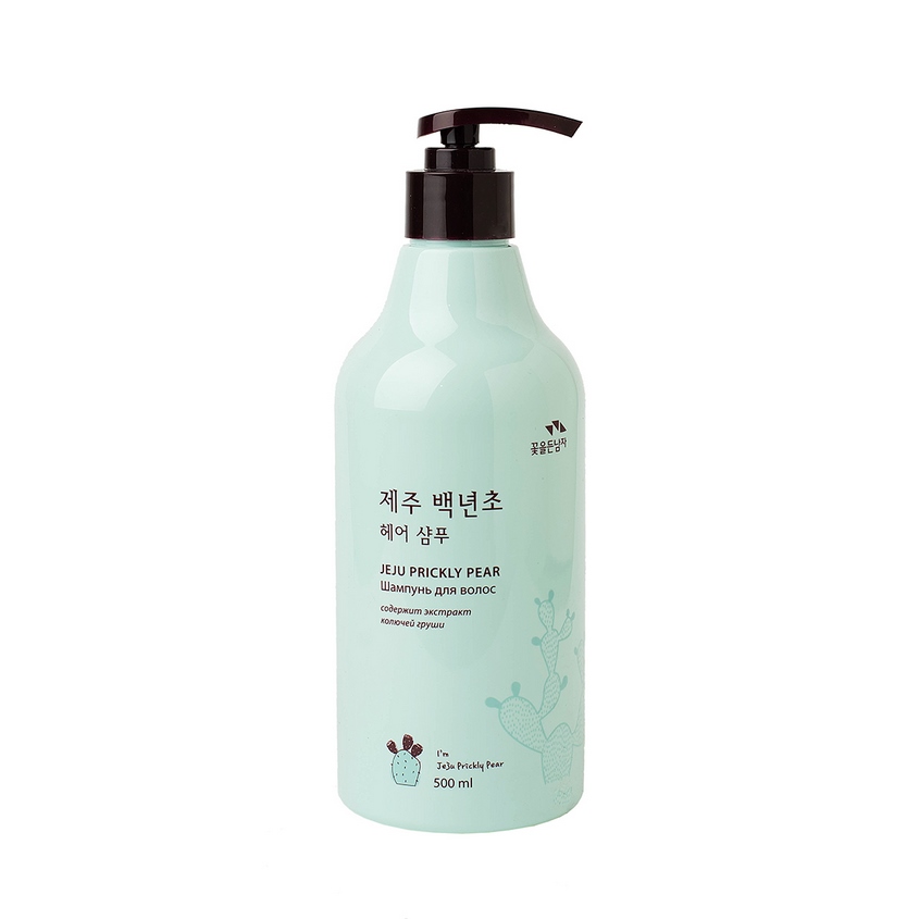 фото Flor de man шампунь для волос jeju prickly pear hair shampoo