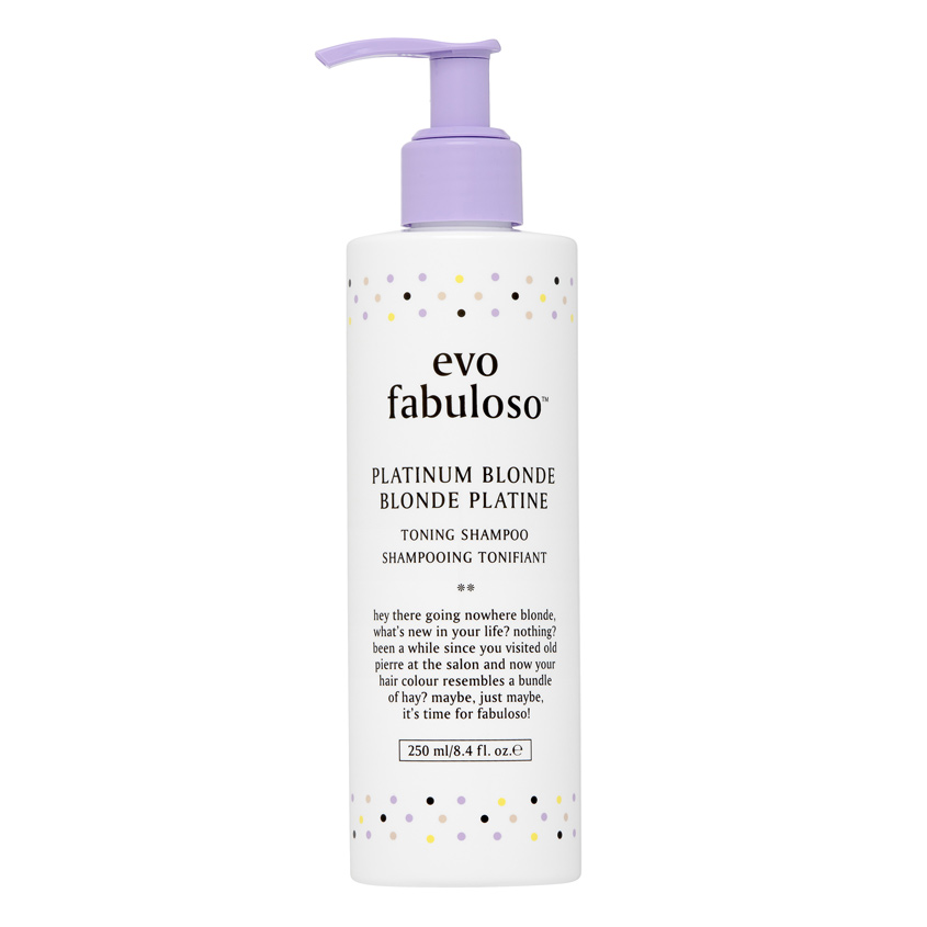 фото Интенсивный тонирующий шампунь-уход платинум блонд platinum blonde toning shampoo evo