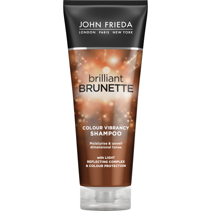 фото John frieda увлажняющий шампунь для защиты цвета темных волос brilliant brunette colour protecting