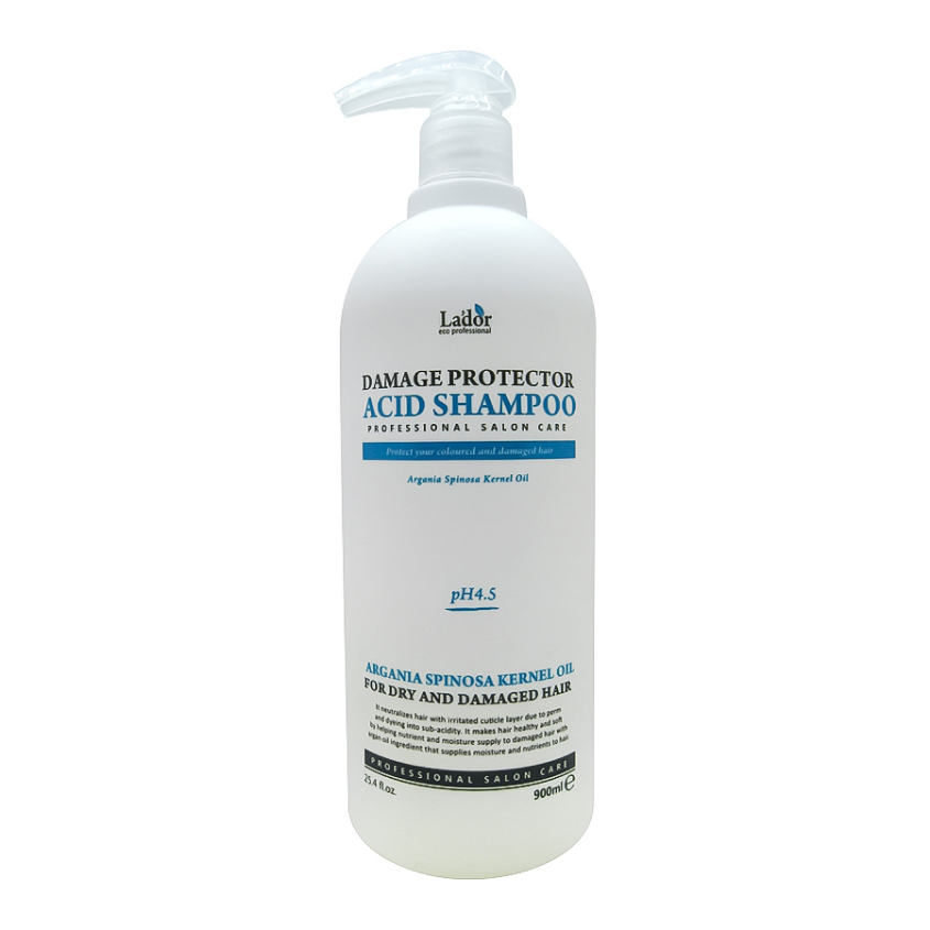 фото Шампунь с аргановым маслом damage protector acid shampoo lador