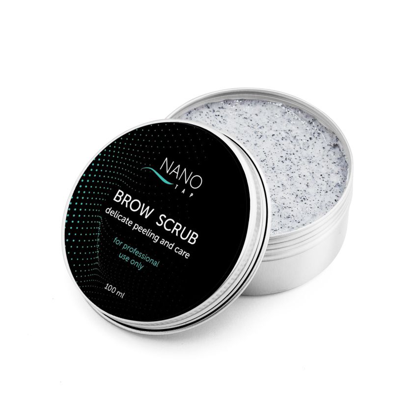 фото Скраб для бровей brow scrub nano tap