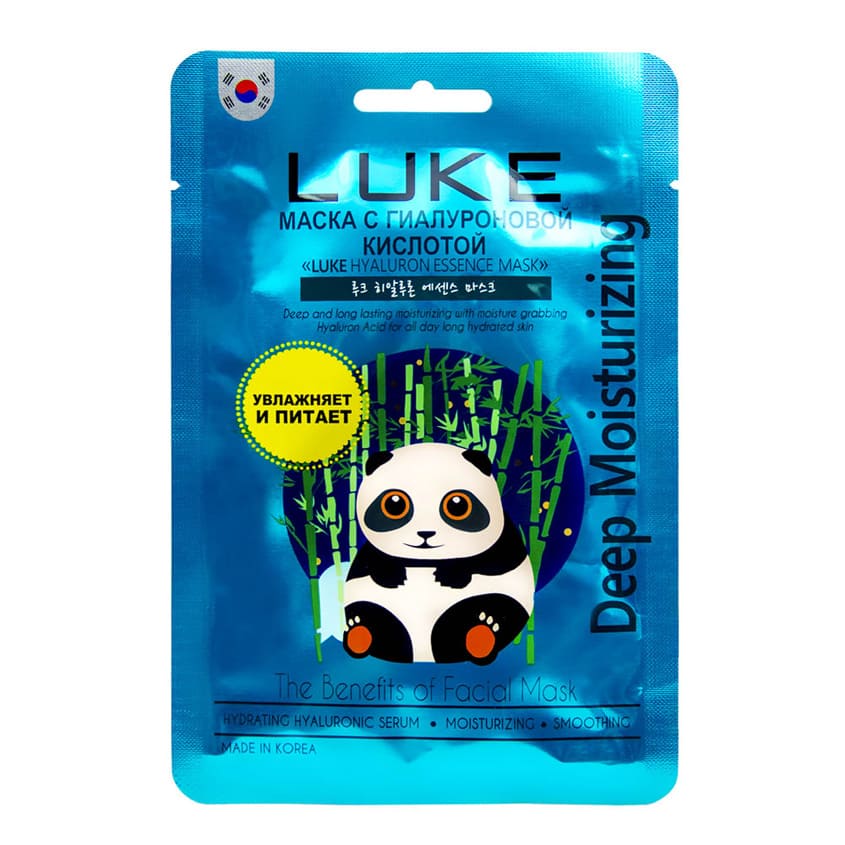 фото Luke маска с гиалуроновой кислотой "luke hyaluron essence mask"