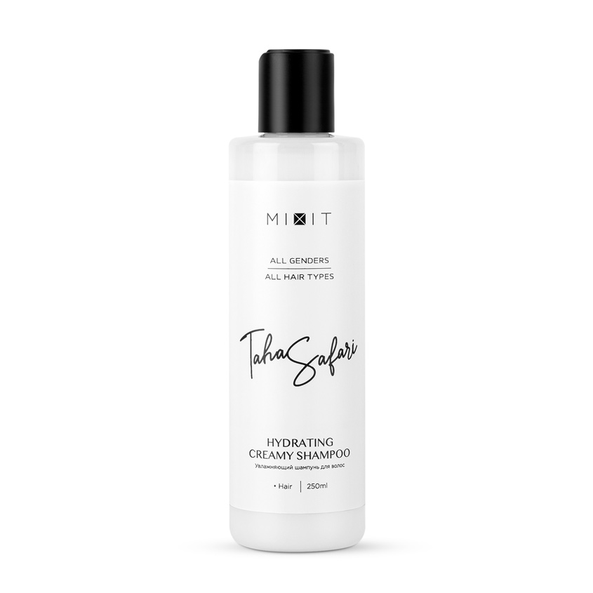 фото Mixit увлажняющий шампунь для волос taha safari hydrating creamy shampoo