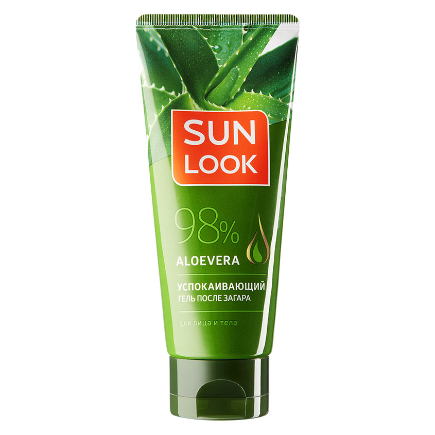 фото Sun look гель для лица и тела sun look успокаивающий с алоэ после загара