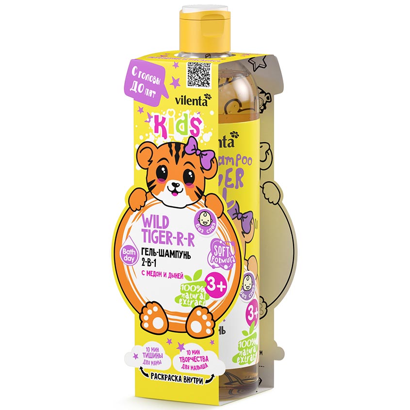 фото Vilenta гель для душа animal детская косметика с медом и дыней