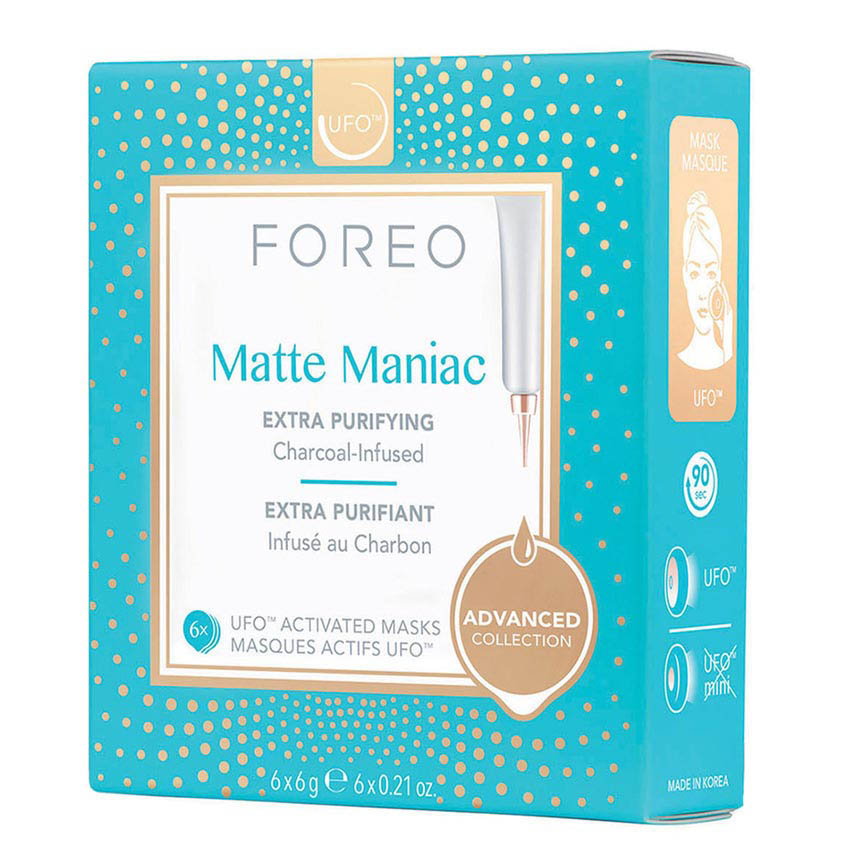 фото Foreo очищающая маска для лица для жирной кожи matte maniac для ufo