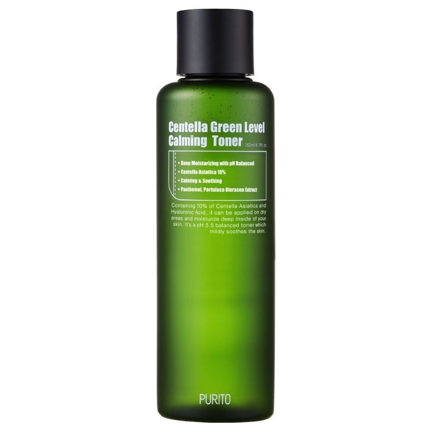 фото Purito увлажняющий тонер для лица с центеллой азиатской centella green level calming toner