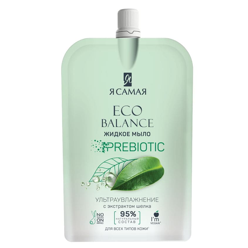 ECO BALANCE Крем-мыло для рук с экстрактом шелка дой-пак 215₽