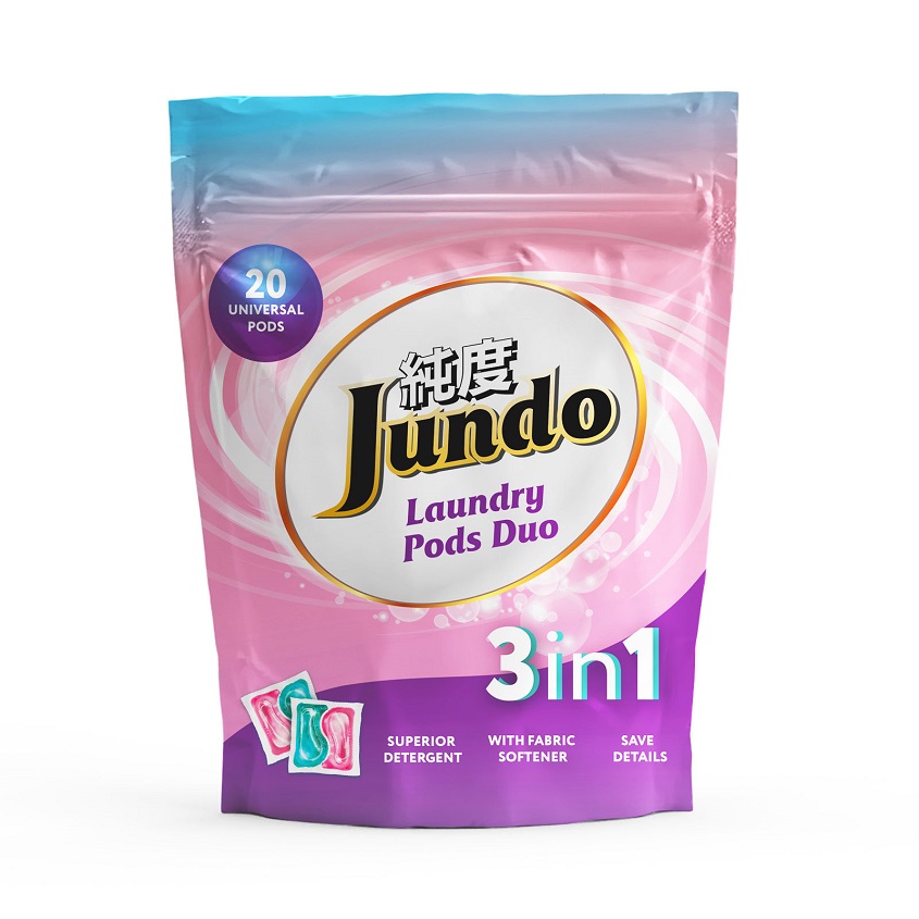 фото Jundo капсулы для стирки laundry pods duo 3в1 универсальные
