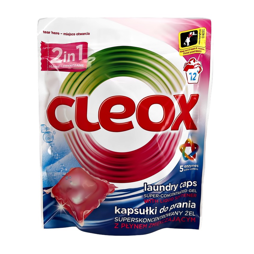 фото Cleox капсулы для стирки цветного и белого белья