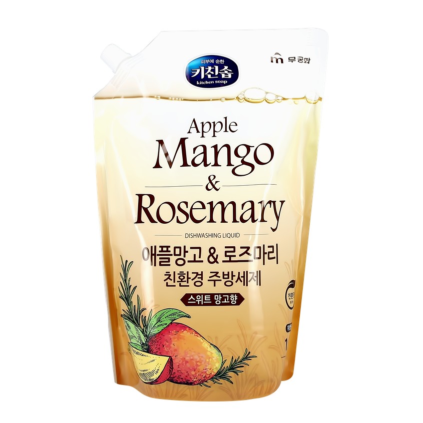 фото Mukunghwa средство для мытья посуды apple mango & rosemary