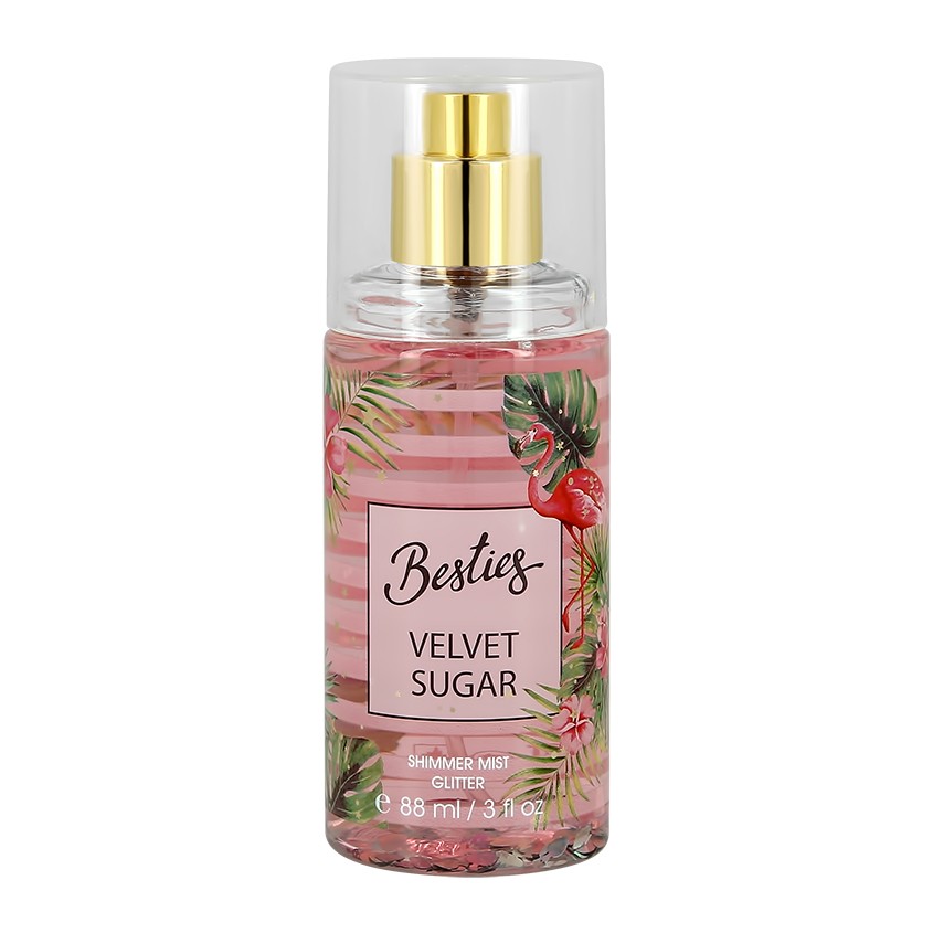 фото Парфюмированный мист для тела shimmer mist velvet sugar besties