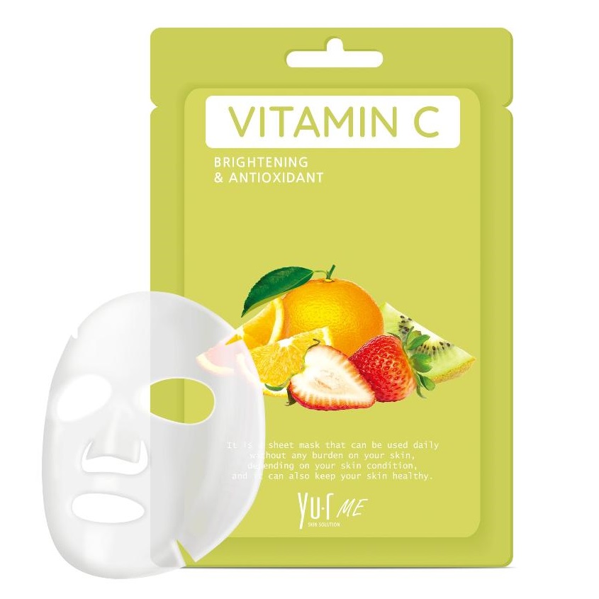 фото Yu.r тканевая маска для лица с витамином с yu.r me vitamin c sheet mask