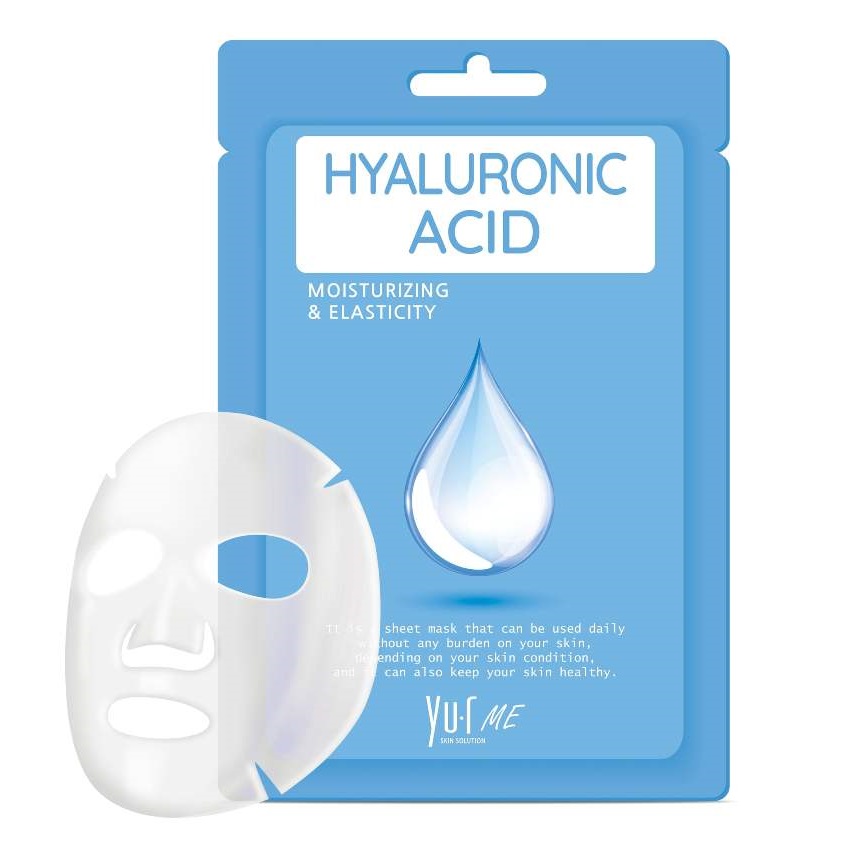 фото Yu.r тканевая маска для лица с гиалуроновой кислотой yu.r me hyaluronic acid sheet mask