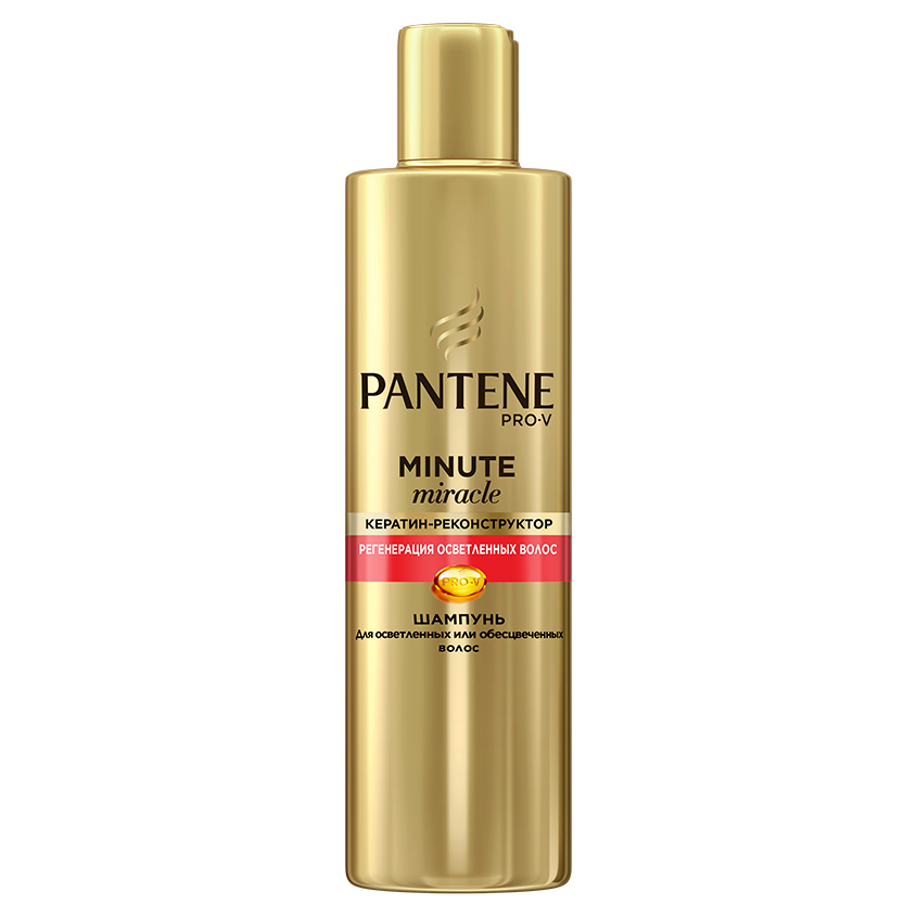 фото Pantene шампунь minute miracle регенерация осветленных волос