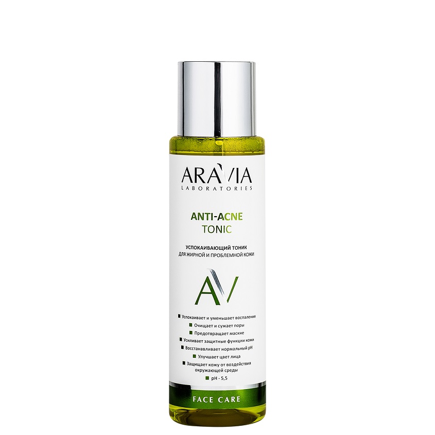 фото Aravia laboratories успокаивающий тоник для жирной и проблемной кожи anti-acne tonic