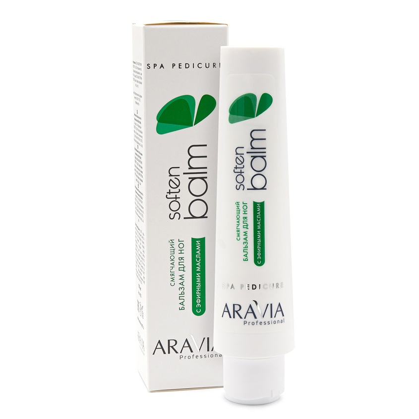 фото Aravia professional смягчающий бальзам для ног с эфирными маслами "soft balm"