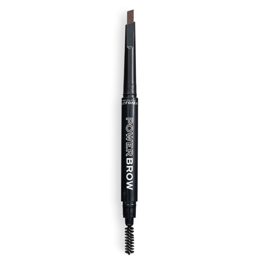 RELOVE REVOLUTION Карандаш автоматический для бровей с щеточкой Power Brow Pencil, скошенный