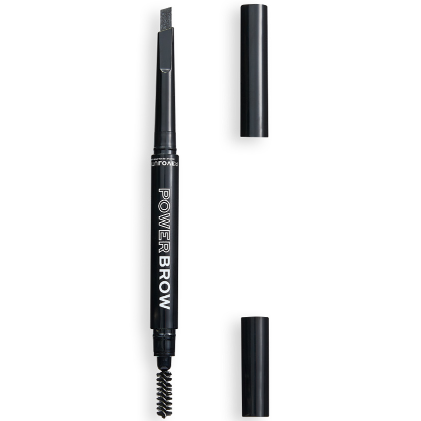 фото Relove revolution карандаш автоматический для бровей с щеточкой power brow pencil, скошенный