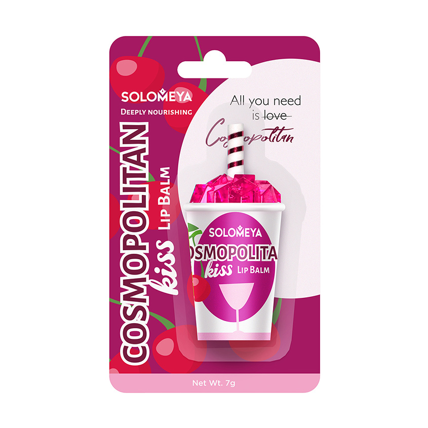 фото Solomeya бальзам для губ lip balm cosmopolitan kiss