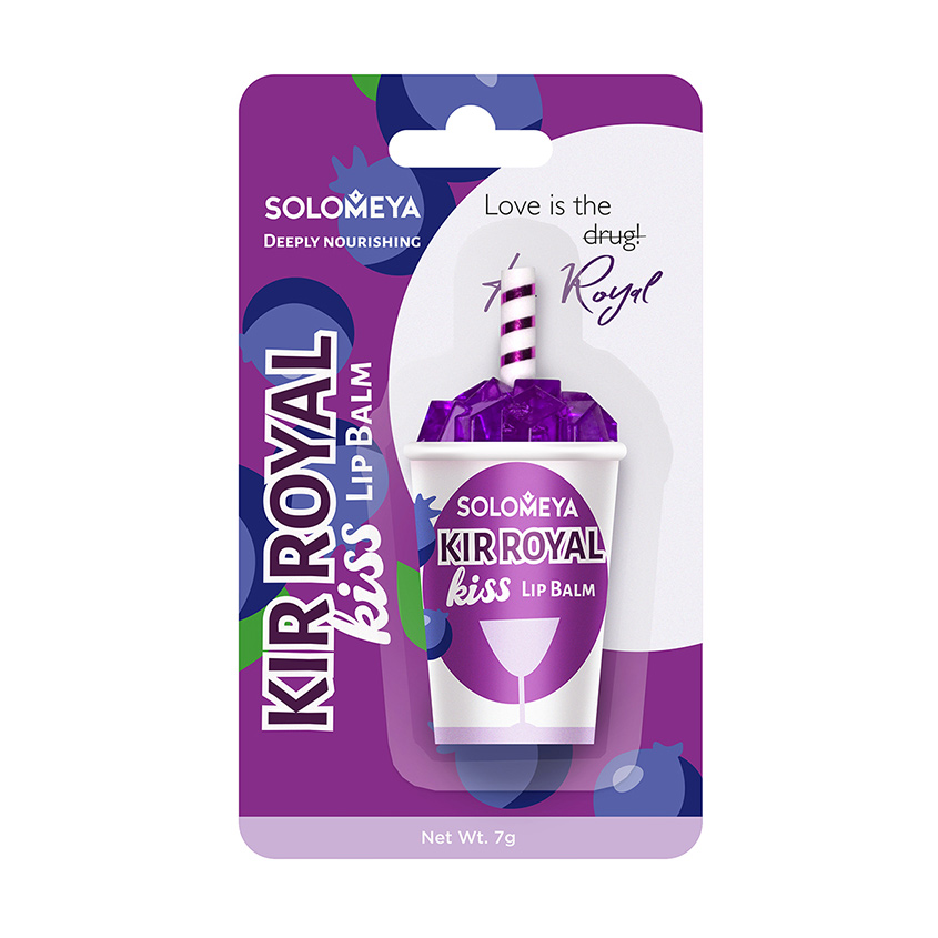 фото Solomeya бальзам для губ lip balm kir royal kiss