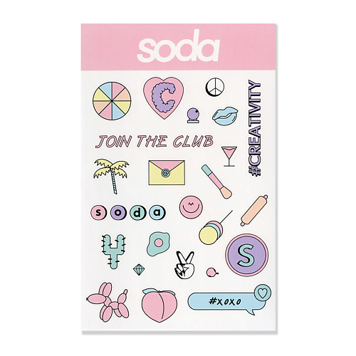 SODA STICKERS #stickystuff ДЕКОРАТИВНЫЕ НАКЛЕЙКИ декоративные наклейки жемчуг 0 3 см 175 шт розовый