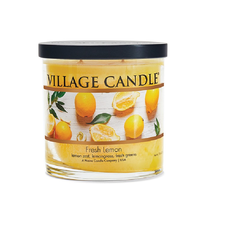 фото Village candle ароматическая свеча "fresh lemon", стакан, маленькая