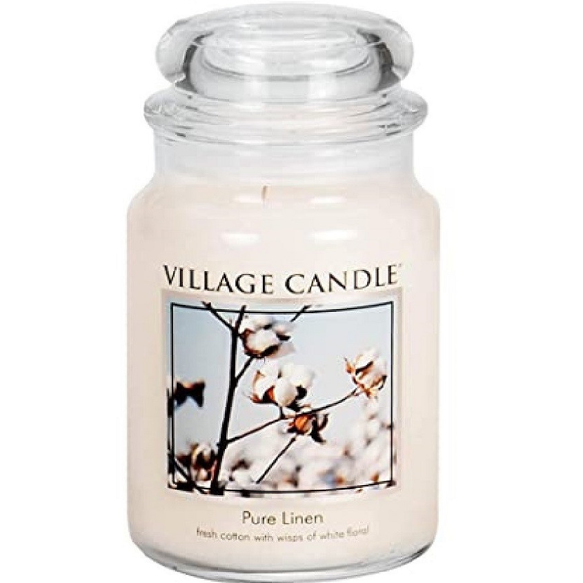 

VILLAGE CANDLE Ароматическая свеча "Pure Linen", большая