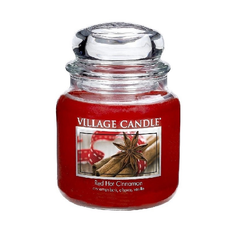 фото Village candle ароматическая свеча "red hot cinnamon", средняя