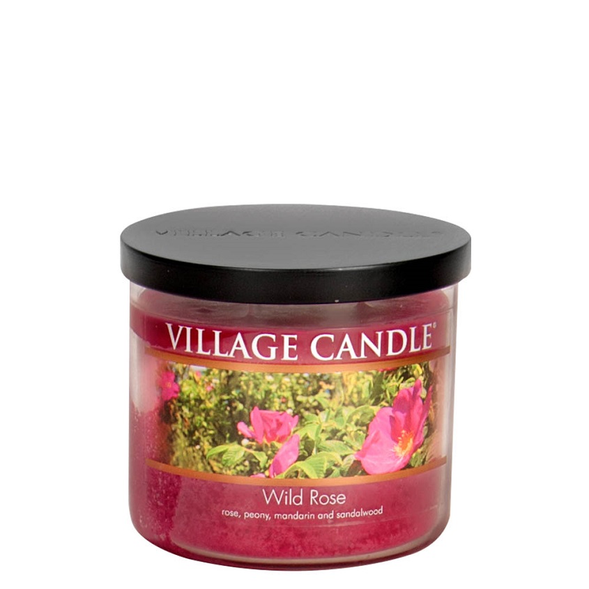 фото Village candle ароматическая свеча "wild rose", чаша, средняя