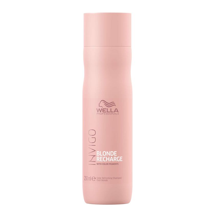 фото Wella professionals шампунь-нейтрализатор желтизны invigo blonde recharge color refreshing shampoo