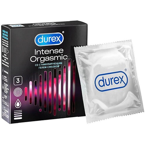 АПТЕКА Презервативы Дюрекс/Durex intense orgasmic рельефные N3 аптека презервативы дюрекс durex элит сверхтонкие n3