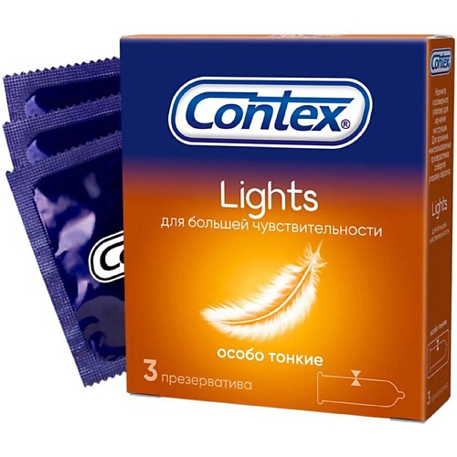 АПТЕКА Презервативы Контекс/Contex лайт особо тонкие N3 аптека презервативы дюрекс durex real feel n3