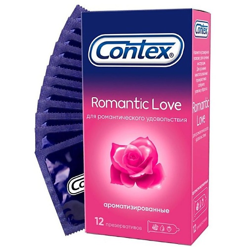 АПТЕКА Презервативы Контекс/Contex романтик лав аромат N12 аптека презервативы дюрекс durex real feel n3