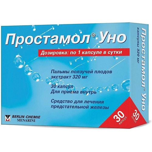 АПТЕКА Простамол Уно капс. 320мг N30 аптека бактистатин капс 500мг n20