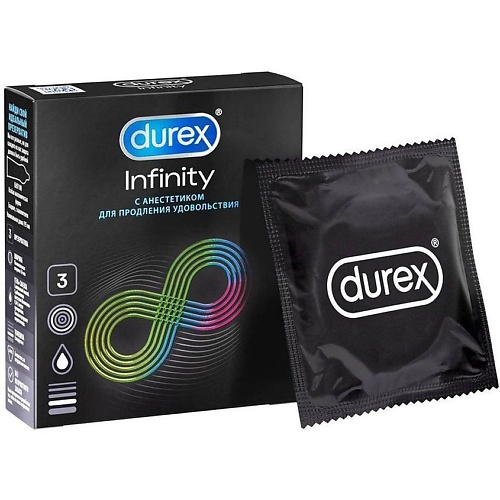 АПТЕКА Дюрекс Презервативы Infinity С Анестетиком Гладкие (Вариант 2) №3 аптека презервативы дюрекс durex элит сверхтонкие n3