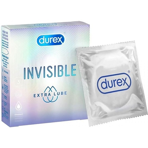 АПТЕКА Дюрекс Презервативы Из Натурального Латекса Invisible Extra Lube №3 аптека презервативы дюрекс durex real feel n3