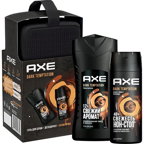 AXE Мужской подарочный набор DARK TEMPTATION weleda мужской шариковый дезодорант без солей алюминия 50