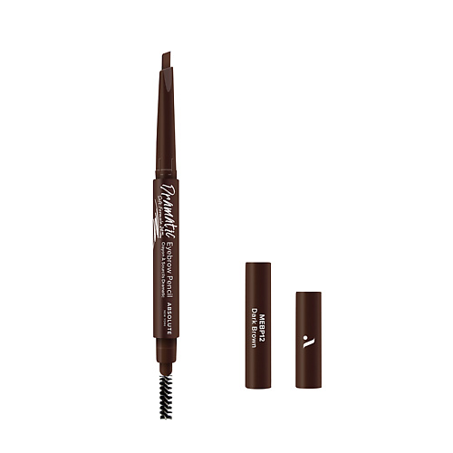 фото Absolute new york карандаш для бровей с щеточкой dramatic eyebrow pencil