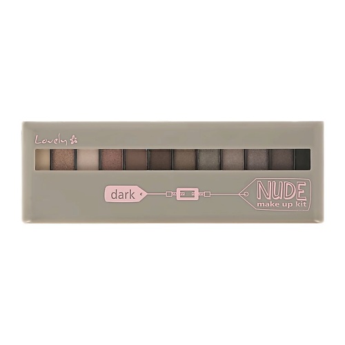 фото Lovely палетка теней для век nude make up kit dark